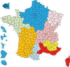 Les délégations sur l'Hexagone